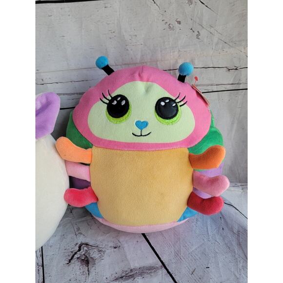 Ty Squish A Boo Fluffy The Lamb Ness Caterpillar 8 Inch Plush Stuffed Animal Toy - Picture 2 of 8